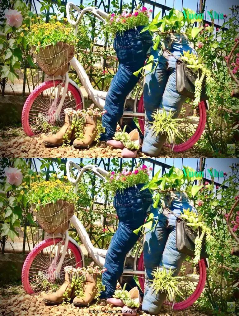 Convertir viejas bicicletas en flor jardineros para sorprendentes resultados