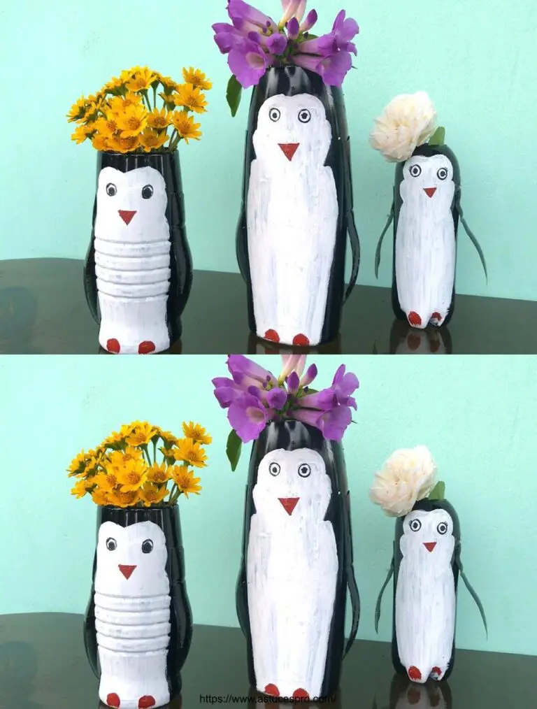 Transformar botellas de plástico en pingüinos adorables