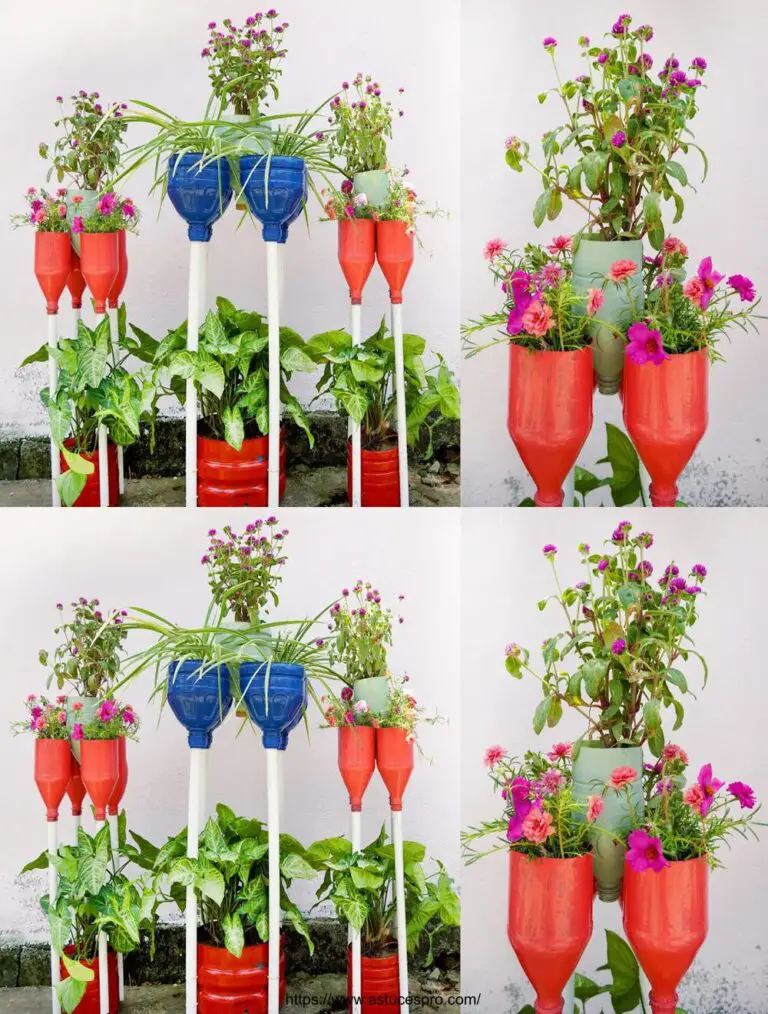 Creativas ideas de reciclaje de botellas de plástico para su jardín con maravillosas macetas de flores