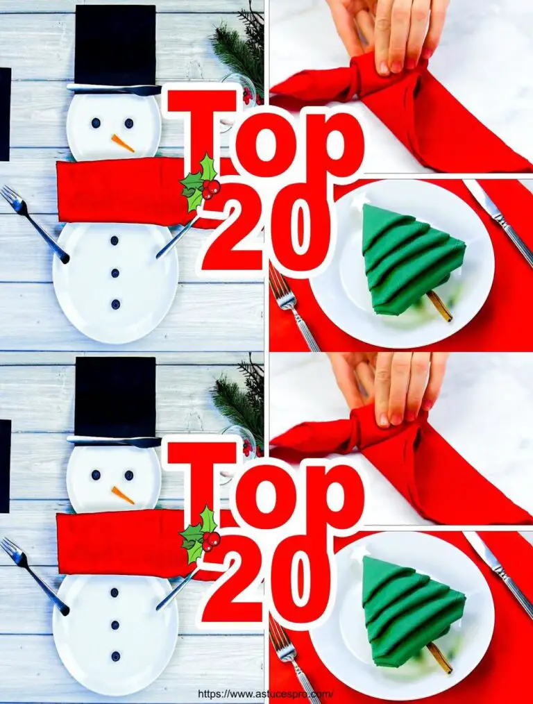 Top 20 Decoración de Navidad DIY: Toallas plegándose con estilo