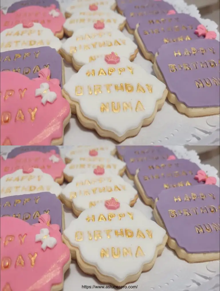 Cómo hacer galletas de cumpleaños! Biscuits plegables decorativos – decoraciones muy simples de acariciamiento