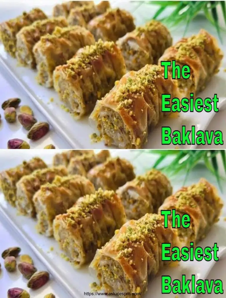 Aquí está la receta ULTRA FACILE de Baklava que puedes hacer en pocos minutos!