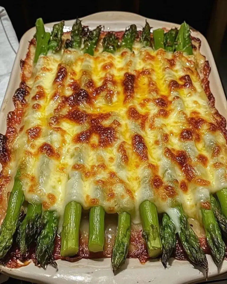 Asperges au four avec fromage et ail Un accompagnement simple, croustillant et savoureux !