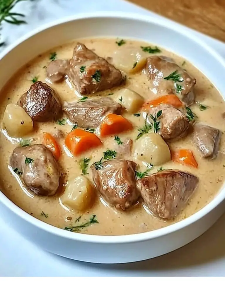 Blanquette de Ternera a la Antigua  Un clásico francés cremoso, tierno y lleno de sabor