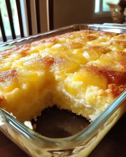 Pastel Jugoso del Paraíso con Piña — ¡Un Bocado Tropical que Enamora!