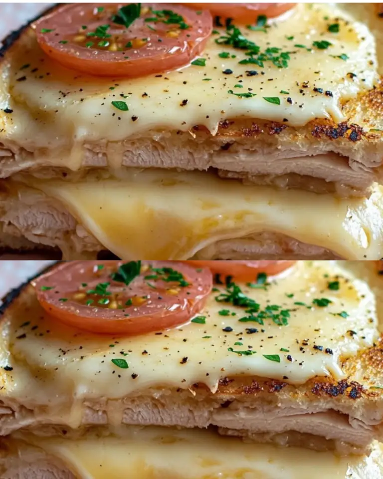 Croque Poulet & Tomate Pour : 1 personne Temps de préparation : 15 minutes