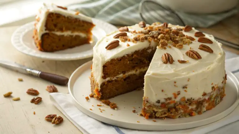 Pastel de Zanahoria con Betún de Queso Crema y Nuez