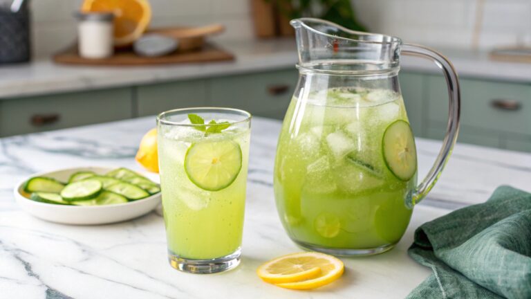 Agua Fresca de Pepino con Limón: Refrescante, Natural y Perfecta para el Calor