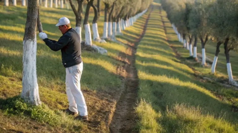 Guía Práctica para el Blanqueo de Troncos con Cal y Sulfato de Cobre