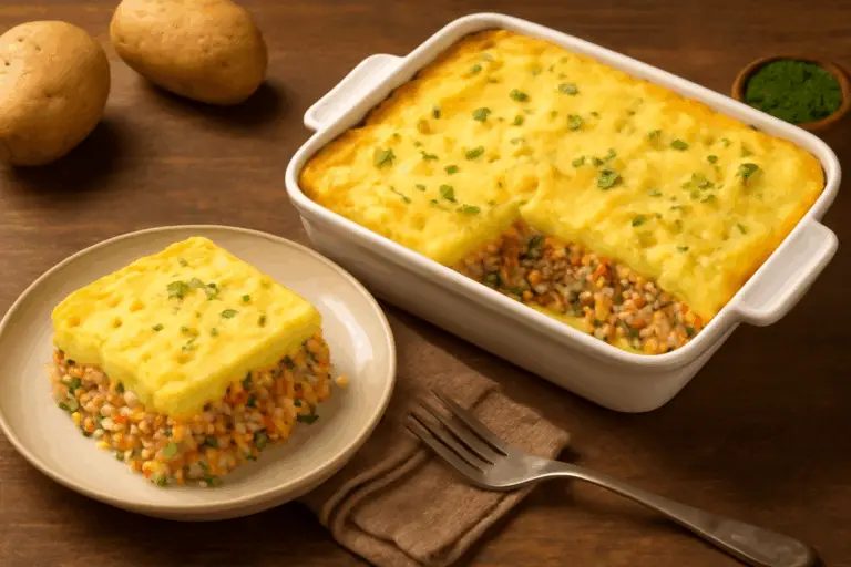 Delicioso Pastel de Papas con Atún – ¡Cremoso, Reconfortante y Fácil de Hacer!