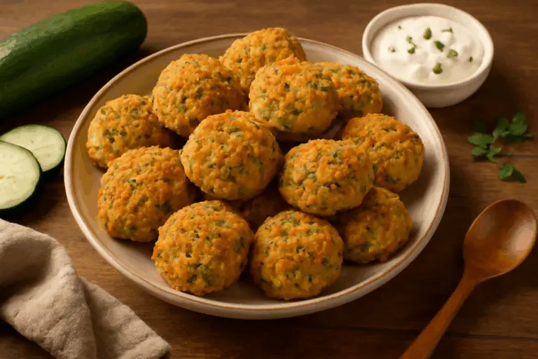 Bolitas de Calabacín al Horno – Crujientes, Saludables y Deliciosas para Cualquier Momento!