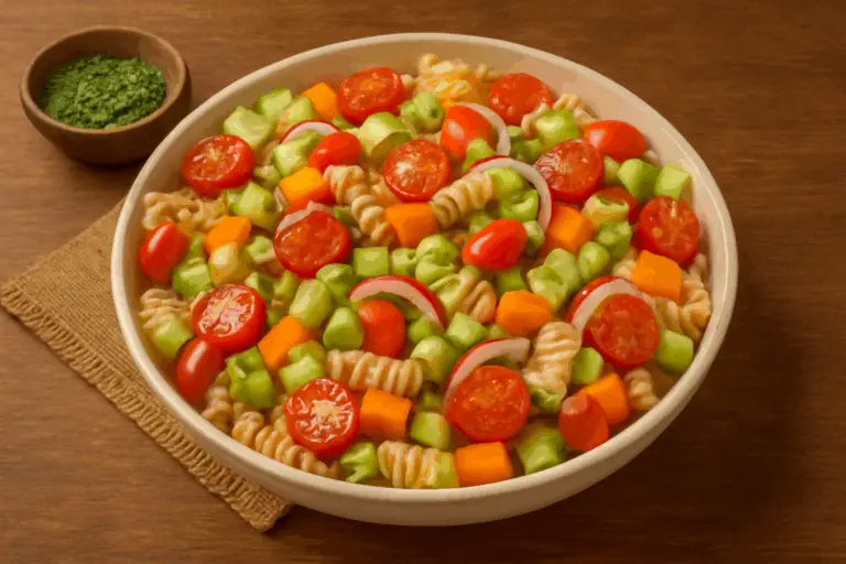 Ensalada de Pasta – ¡Refrescante, Colorida y Perfecta para Cualquier Momento del Día!