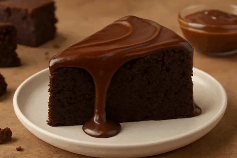 Pastel de Chocolate Fudge Pegajoso – ¡Intenso, Húmedo y para Amantes del Chocolate de Verdad!