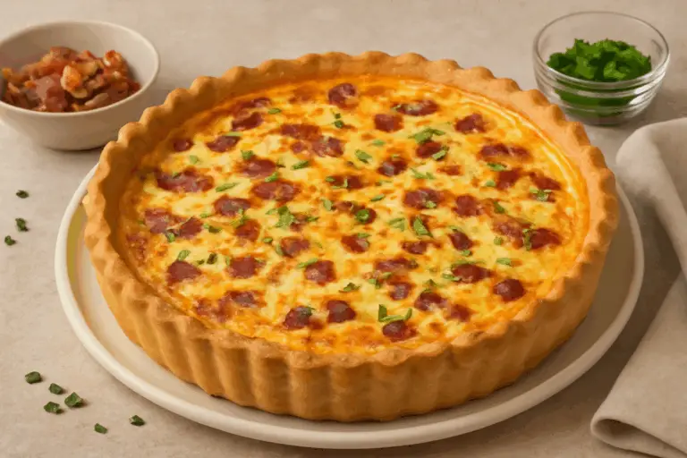 Quiche Lorraine Auténtica: Sabor Clásico Francés en Tu Mesa – ¡Cremosa, Crujiente y Totalmente Irresistible!