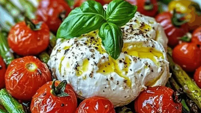 Ensalada de Espárragos, Tomate y Burrata