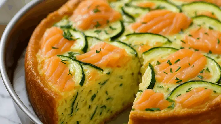 Cake de Salmón Ahumado y Calabacines: ¡Un Plato Sabroso y Elegante!