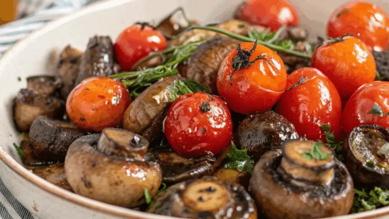 Champiñones al Ajo con Balsámico y Tomates Cherry Asados: ¡Una Explosión de Sabores!