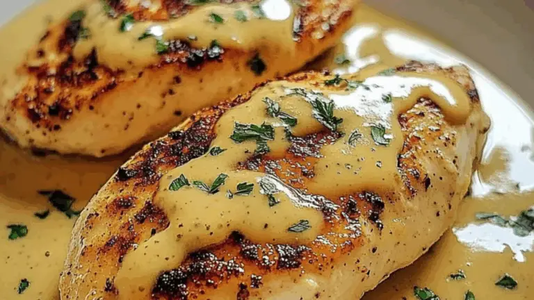 Escalopes de Pollo en Salsa Cremosa de Mostaza: ¡Un Plato Exquisito y Cremoso para Disfrutar en Cualquier Momento!