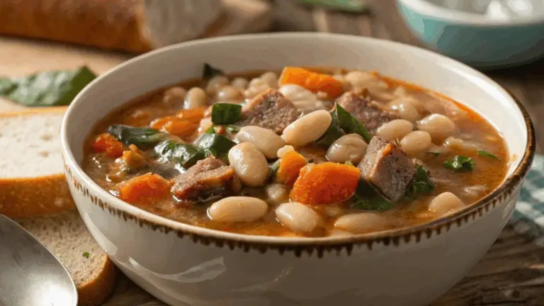 Sopa Sustanciosa de Judías Great Northern: Un Plato Reconfortante y Nutritivo