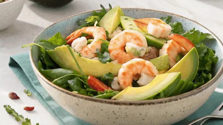 Ensalada Fresca con Gambas, Aguacate y Palmitos: Una Delicia Exótica, Ligera y Fácil de Preparar