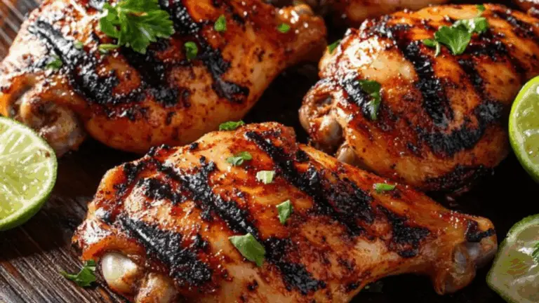 Grilled Lime Herb Chicken Thighs – Sabor Fresco y Jugoso al Parrillado