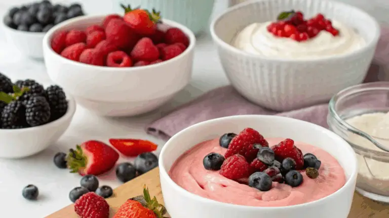 Mousse de Frutos Rojos con Yogur – ¡Fresca, Ligera y Deliciosa!