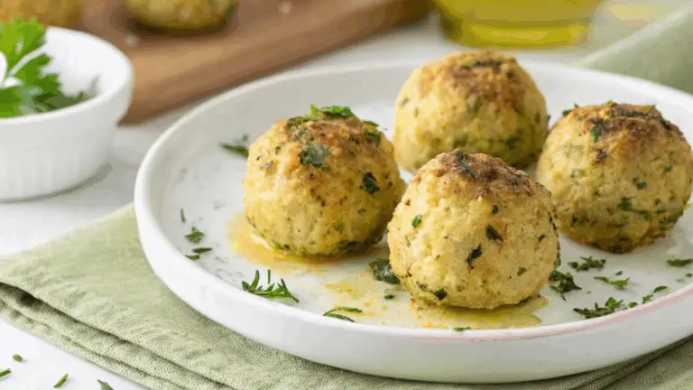 Bolitas de Calabacín al Horno – ¡Ligera, Crujiente y Muy Sabrosa!