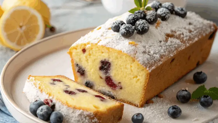 Bizcocho de Arándanos y Limón – ¡Suave, Esponjoso y Lleno de Frescura!