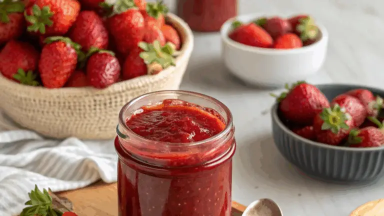 Mermelada Casera de Fresas – ¡Dulce, Natural y Llena de Sabor Real!
