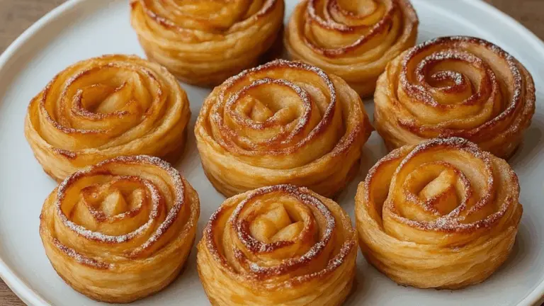 Cinnamon Apple Puff Pastry – ¡Crujiente, Aromático y Totalmente Irresistible!