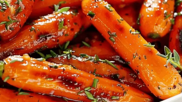 Zanahorias Asadas con Mantequilla de Ajo y Miel: ¡Un Acompañamiento Dulce y Sabroso!