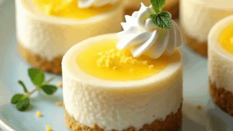 Mini Cheesecakes de Limón: ¡Un Postre Fresco y Delicioso en Tamaño Perfecto!