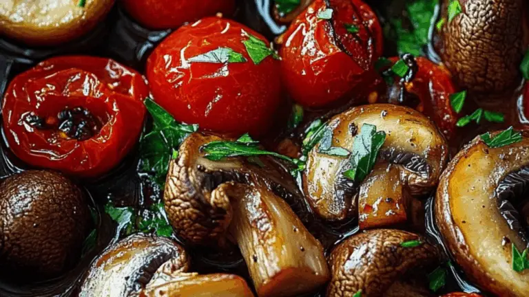 Champiñones al Ajo con Balsámico y Tomates Cherry Asados: ¡Una Explosión de Sabores!