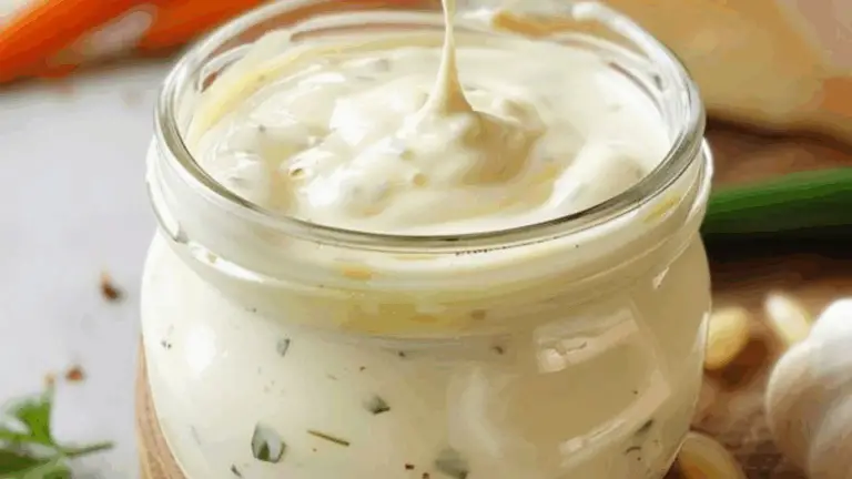 Salsa Cremosa de Ajo y Hierbas – ¡Perfecta para Untar, Acompañar o Dippear!