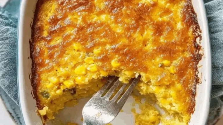 Delicia Nostálgica de Spoonbread de Maíz: ¡Un Bocado Suave y Dulce que Te Transporta!
