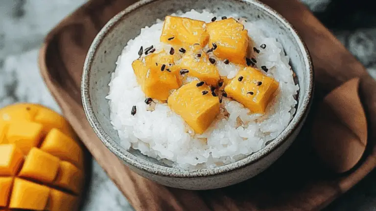 Arroz Pegajoso con Mango – El Postre Tailandés Dulce y Exquisito