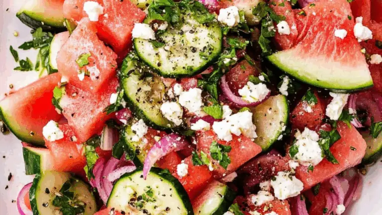 Ensalada de Sandía con Queso de Cabra: Frescura y Sabor en Cada Bocado