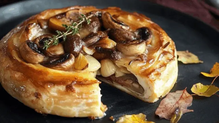 Feuilleté de Champiñones Gourmet: Elegancia y Sabor en un Solo Plato