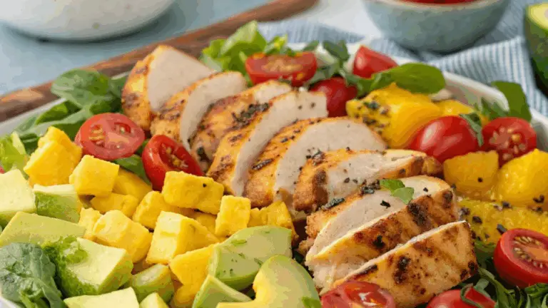 Ensalada Tropical de Pollo al Estilo Hawaiano: ¡Fresca, Sabrosa y Fácil de Preparar!
