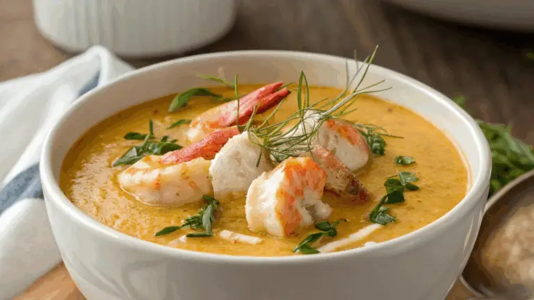 Sopa Cremosa de Marisco: ¡Deliciosa, Reconfortante y Lleno de Sabor!