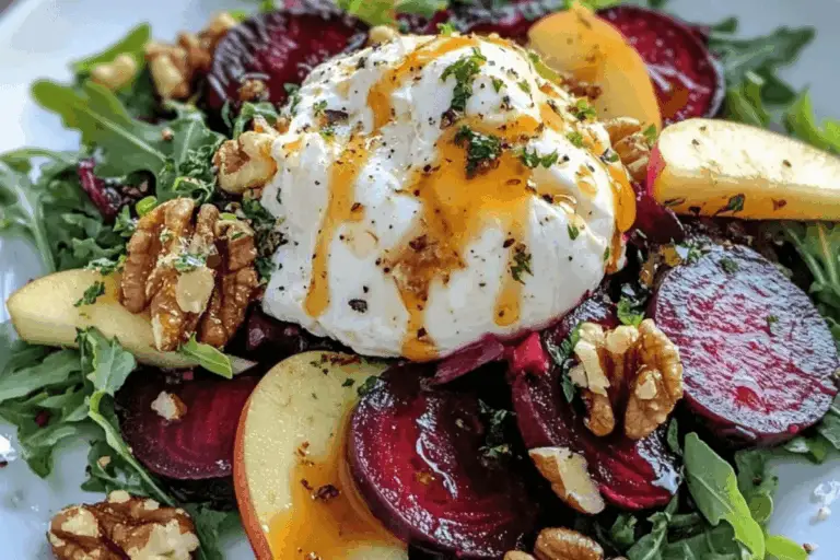 Ensalada de Remolacha y Burrata – Fresca, Colorida y Deliciosa