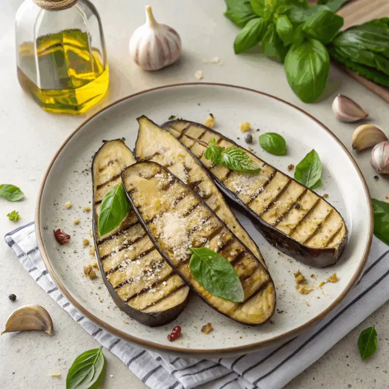 Berenjenas Asadas a la Italiana: ¡Sabrosas, Aromáticas y Llenas de Sabor! 🍆🇮🇹