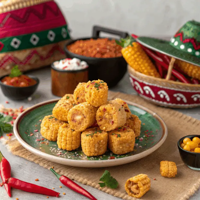 Bocados Picantes de Maíz al Estilo Mexicano: ¡Crujientes, Sabrosos y Perfectos para un Aperitivo! 🌽🌶️🇲🇽
