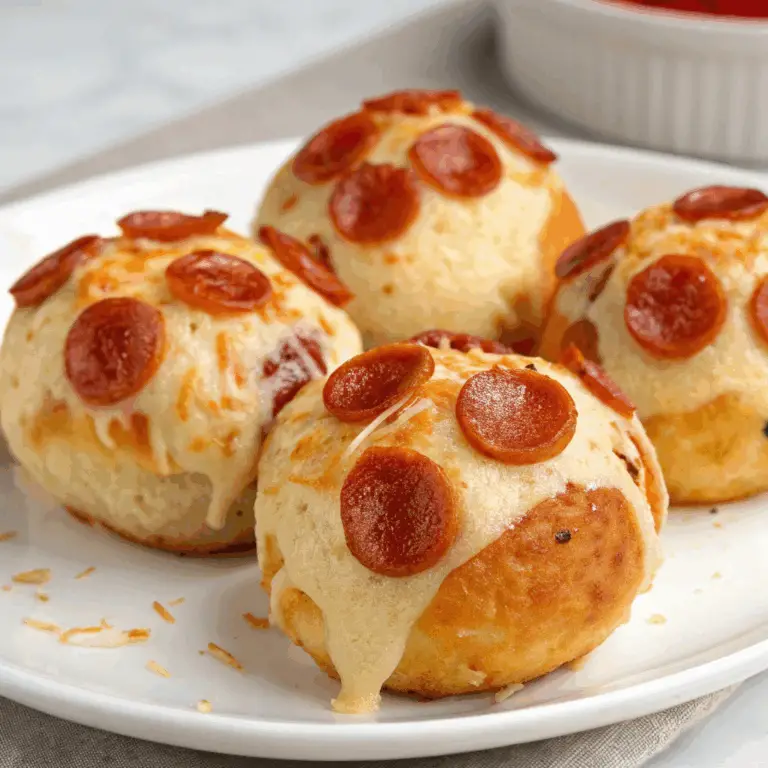 Bombas de Pizza con Pepperoni: ¡Irresistibles, Sabrosas y Perfectas para un Aperitivo o Cena! 🍕🥓