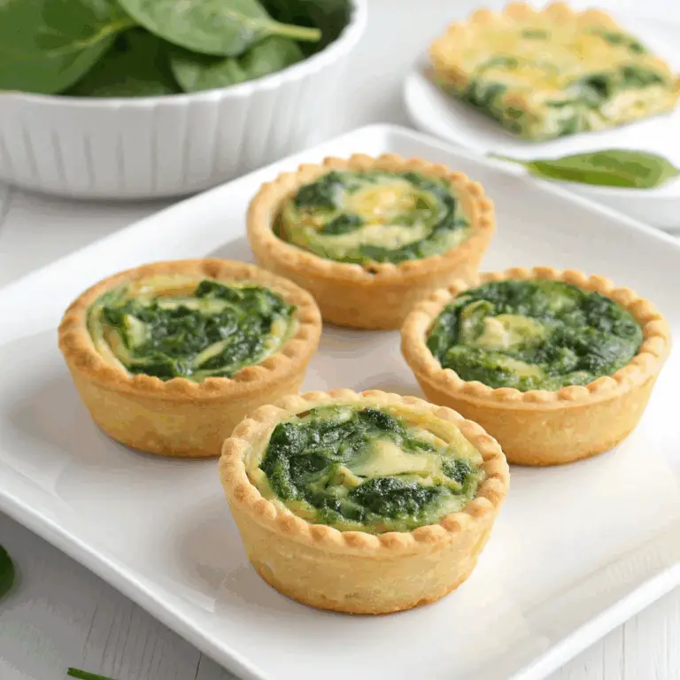 Mini Quiches de Espinacas: ¡Pequeñas Delicias Saludables y Llenas de Sabor! 🥬🥧🧀