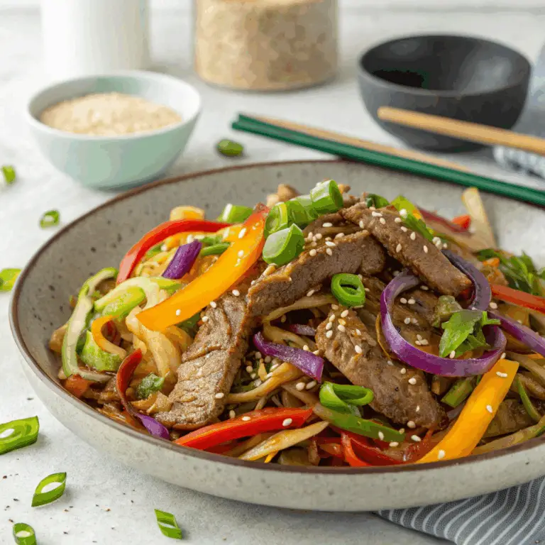 Salteado de Carne de Res y Repollo: ¡Sabroso, Saludable y Perfecto para una Comida Rápida! 🥩🥬