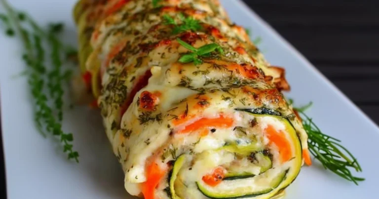 Rollo de Verduras Relleno al Horno: ¡La Receta Fácil y Saludable Que Encantará a Todos!