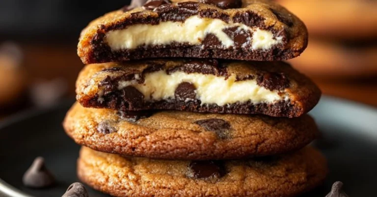 Galletas de Chocolate con Relleno de Cheesecake: La Receta Más Cremosa y Deliciosa