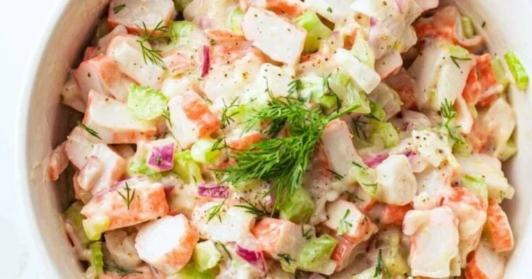 Ensalada cremosa de cangrejo: receta fácil, fresca y deliciosa para cualquier ocasión