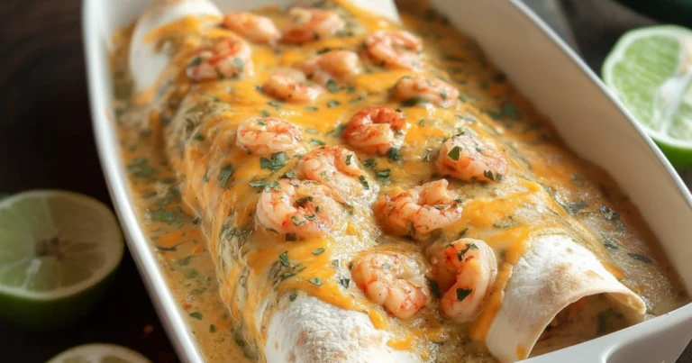 Enchiladas de Camarones con Salsa Cremosa: Receta Tex-Mex Fácil y Deliciosa